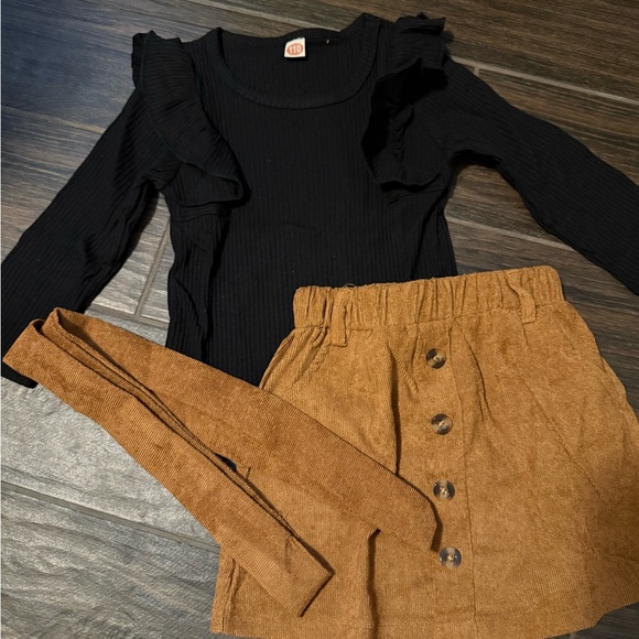 🦄EUC Girls 3/4T Chic Top/Skirt Set - Picture 2 of 5